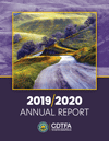 CDTFA's 2019-2020 Annual Report cover, California's rolling hills