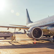 Aircraft Jet Getting Fueled